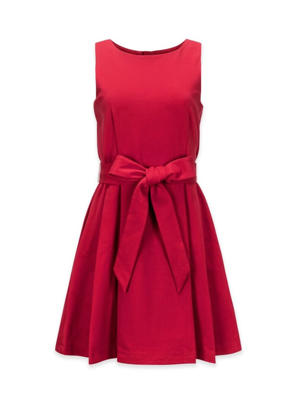 Hope & Henry Sleeveless Ponte Skater Dress - Red Ponte Skater - Picture 4 of 6